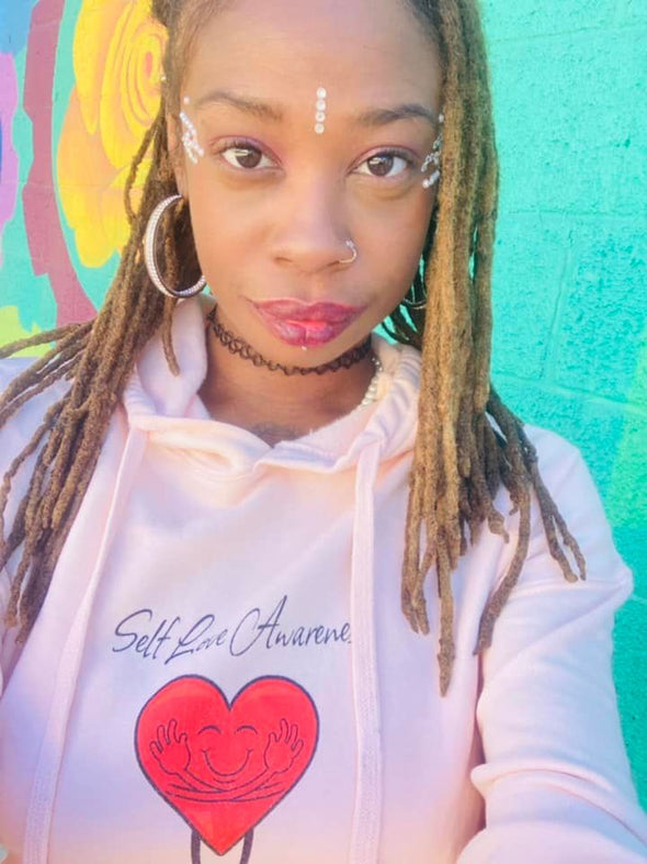 Women's Crop Top Pink Hoodie